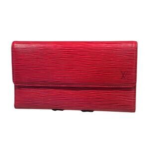Vintage Louis Vuitton Red Epi International Wallet